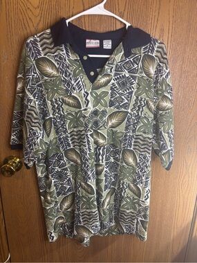Vintage 1990’s Bugle Boy Floral Polo
Men’s size M